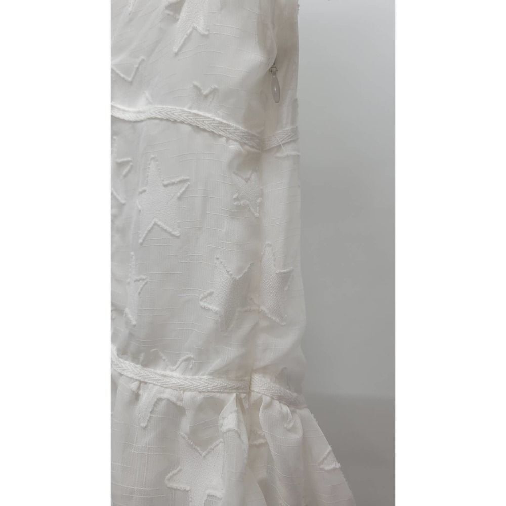 Ivory Ruffle Top Sheer Medium - Picture 5 of 6